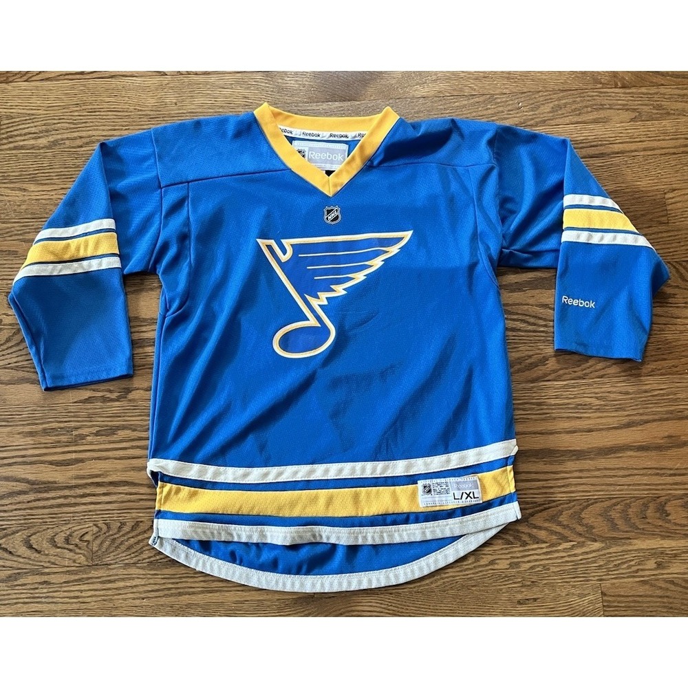 Vintage Reebok St. Louis Blues Youth L/XL‎ Hockey Jersey